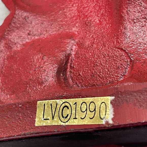 Lillian Vernon Cast Iron Christmas Santa Claus Stocking Holder Hanger Vtg 1990 - Picture 9 of 14